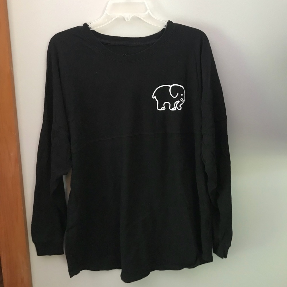 Ivory Ella Black Oversized Long Sleeve